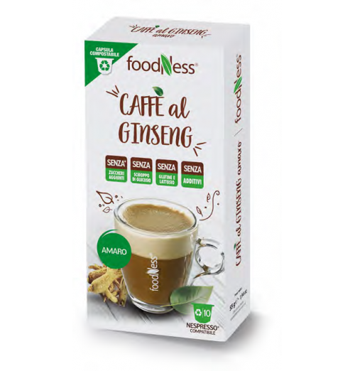 Cialde / Capsule / Macinato - CAFFE' BORBONE compatibili nespresso 10pz  ginseng